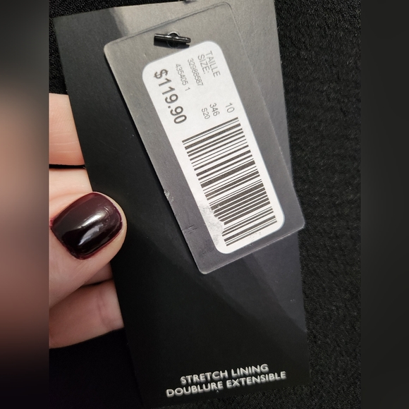 NWT RW&Co Dress (black, sz 10) - Picture 5 of 7